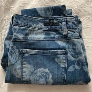 EUC Lauren Conrad Floral Jeans